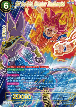 SSG Son Goku, Miraculous Transformation (SPR) (BT16-024) [Realm of the Gods] | Sanctuary Gaming