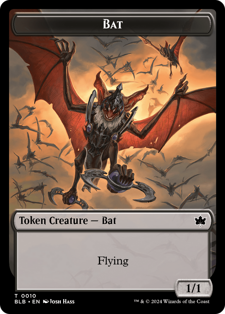 Bat // Intrepid Rabbit Double-Sided Token [Bloomburrow Tokens] | Sanctuary Gaming