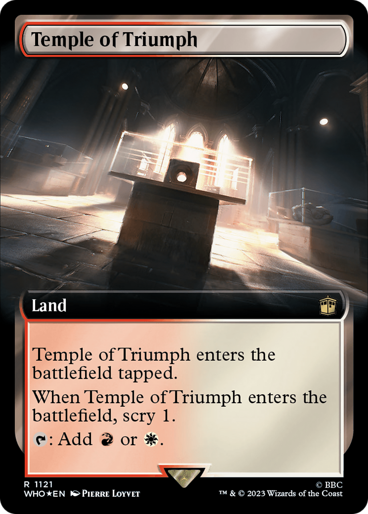 Temple of Triumph (Extended Art) (Surge Foil) [Doctor Who] | Sanctuary Gaming