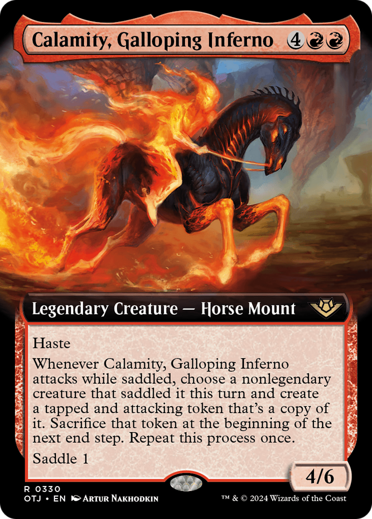 Calamity, Galloping Inferno (Extended Art) [Outlaws of Thunder Junction] | Sanctuary Gaming