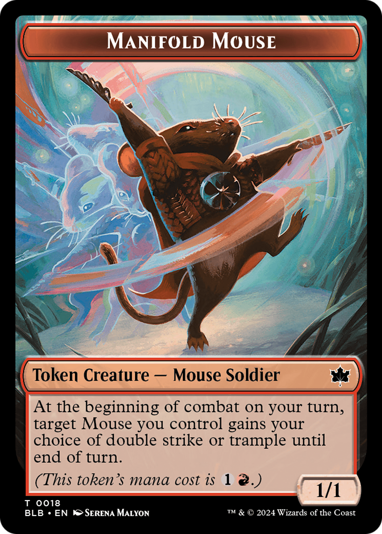 Manifold Mouse Token [Bloomburrow Tokens] | Sanctuary Gaming