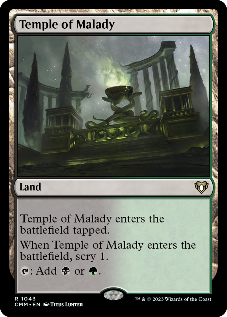 Temple of Malady [Commander Masters] | Sanctuary Gaming