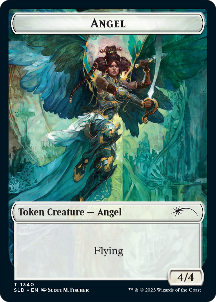 Angel (SLD) // Soldier (GRN) Double-Sided Token [Secret Lair: Angels Tokens] | Sanctuary Gaming