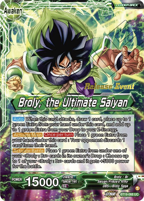 Broly // Broly, the Ultimate Saiyan (Fighter's Ambition Holiday Pack) (BT19-068) [Tournament Promotion Cards] | Sanctuary Gaming