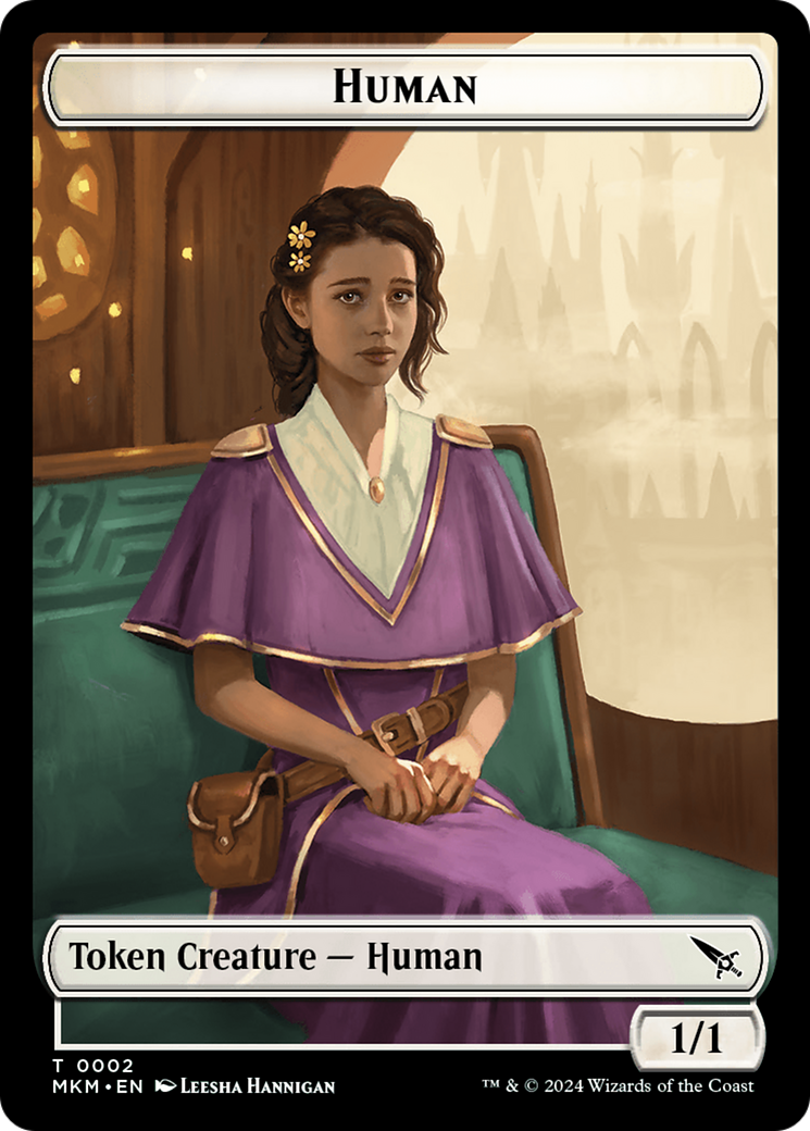 Detective // Human Double-Sided Token [Murders at Karlov Manor Tokens] | Sanctuary Gaming