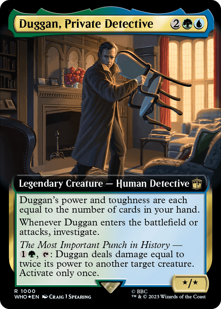 Duggan, Private Detective (Extended Art) (Surge Foil) [Doctor Who] | Sanctuary Gaming