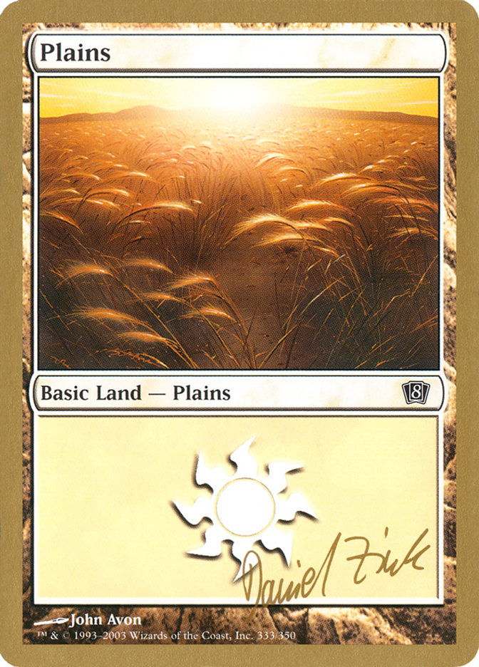 Plains (dz333) (Daniel Zink) [World Championship Decks 2003] | Sanctuary Gaming