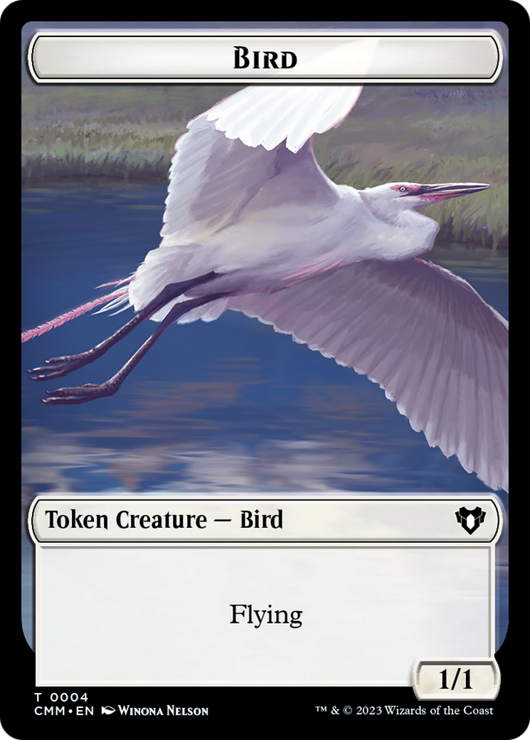 Copy (54) // Bird Double-Sided Token [Commander Masters Tokens] | Sanctuary Gaming
