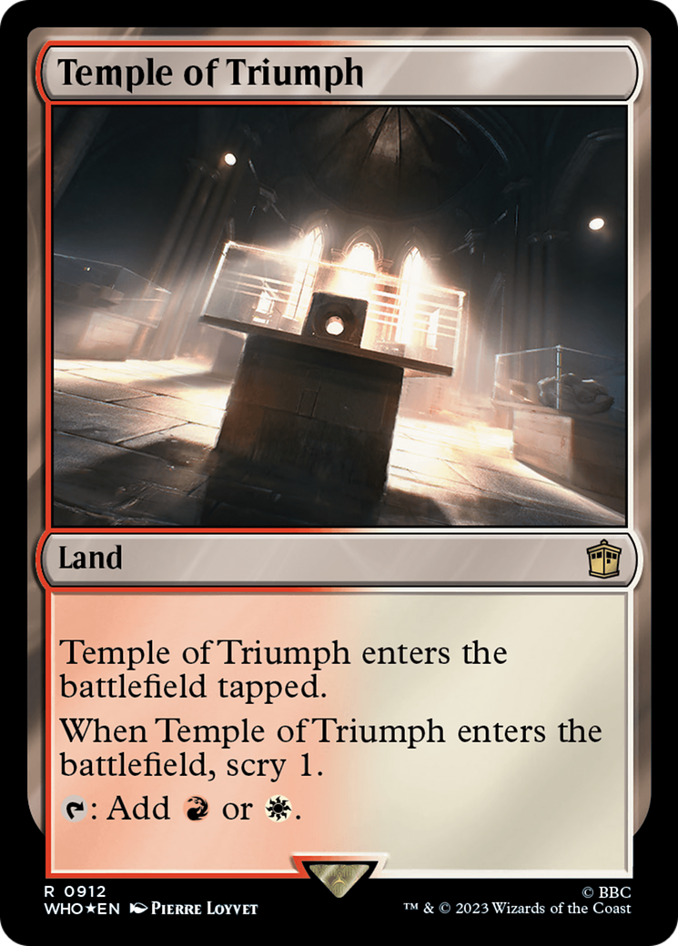 Temple of Triumph (Surge Foil) [Doctor Who] | Sanctuary Gaming
