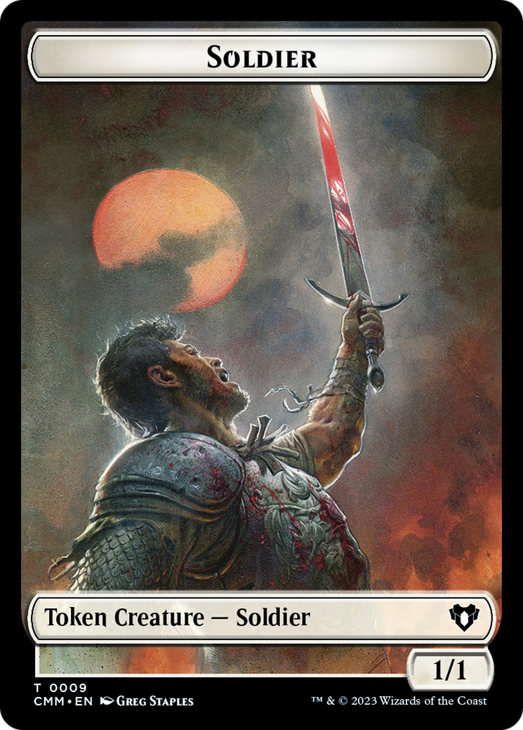 Soldier Token [Commander Masters Tokens] | Sanctuary Gaming