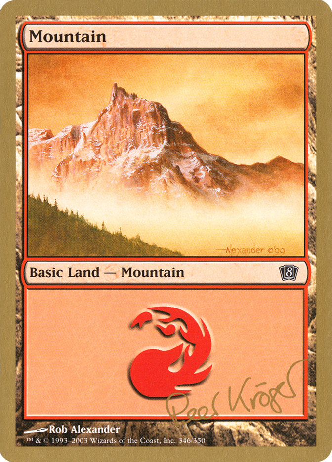 Mountain (pk346) (Peer Kroger) [World Championship Decks 2003] | Sanctuary Gaming