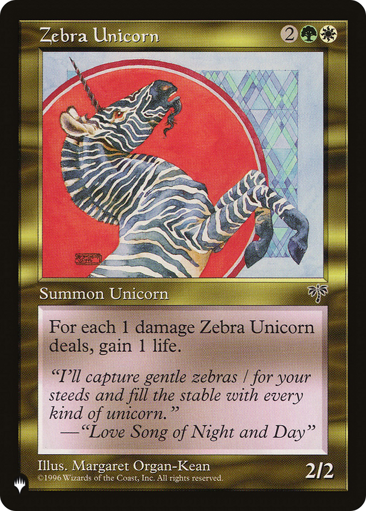 Zebra Unicorn [The List] | Sanctuary Gaming