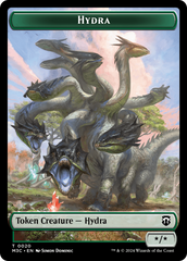 Hydra (Ripple Foil) // Boar Double-Sided Token [Modern Horizons 3 Commander Tokens] | Sanctuary Gaming
