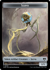 Servo // Elephant Double-Sided Token [Commander Masters Tokens] | Sanctuary Gaming