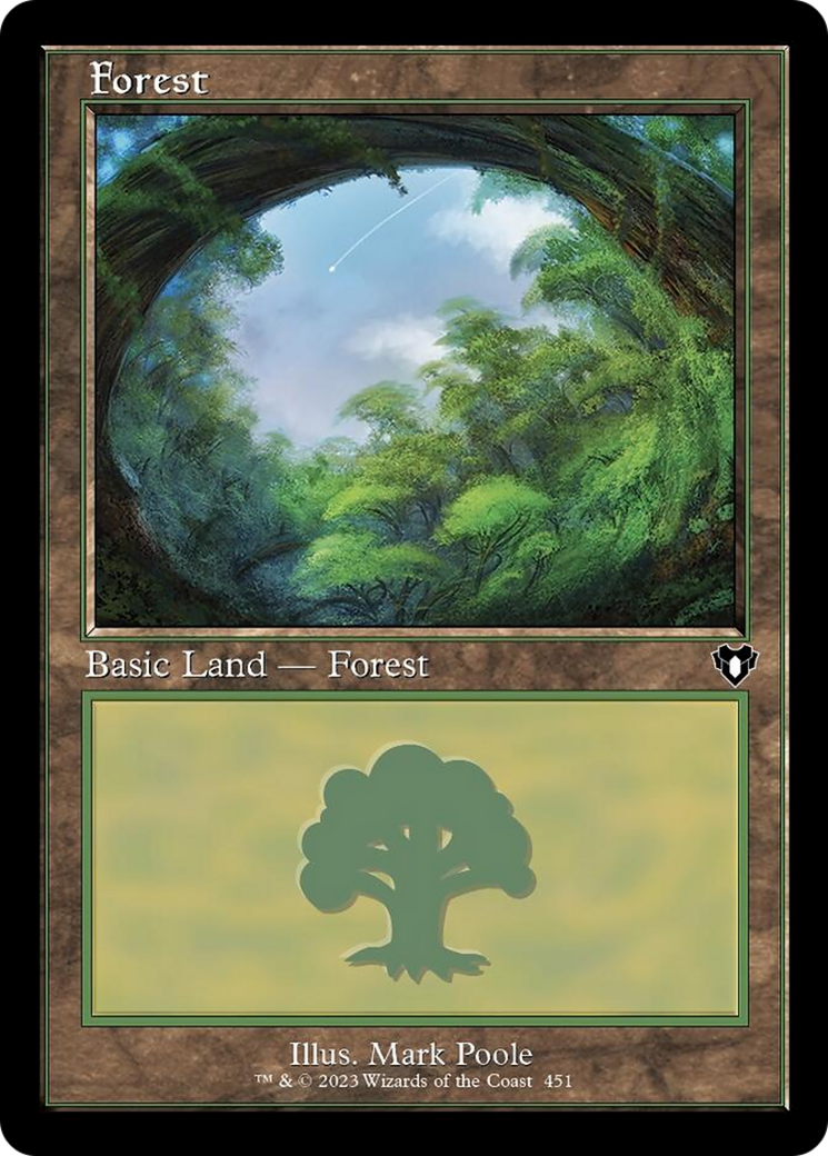 Forest (451) (Retro) [Commander Masters] | Sanctuary Gaming