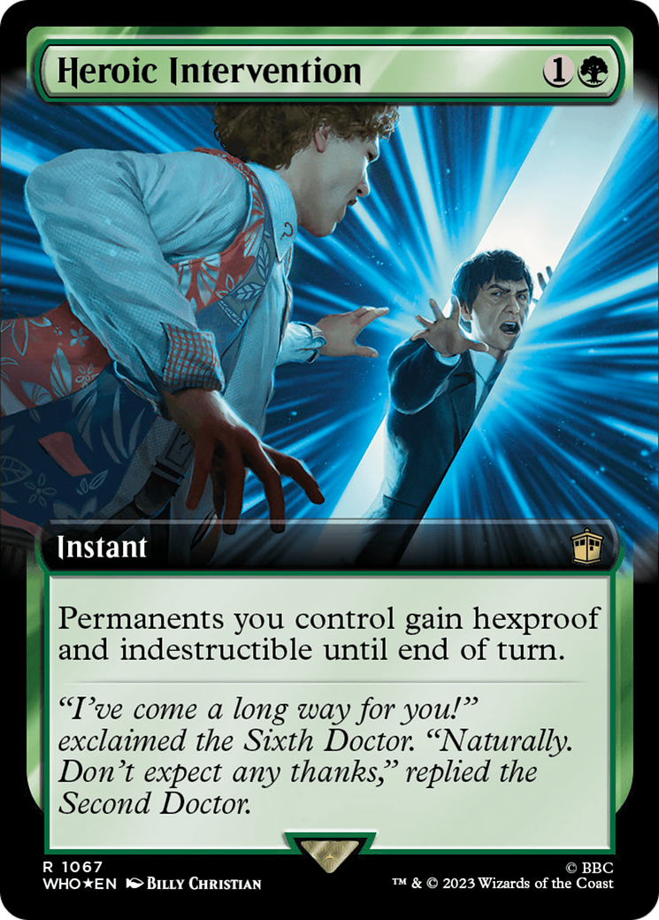 Heroic Intervention (Extended Art) (Surge Foil) [Doctor Who] | Sanctuary Gaming
