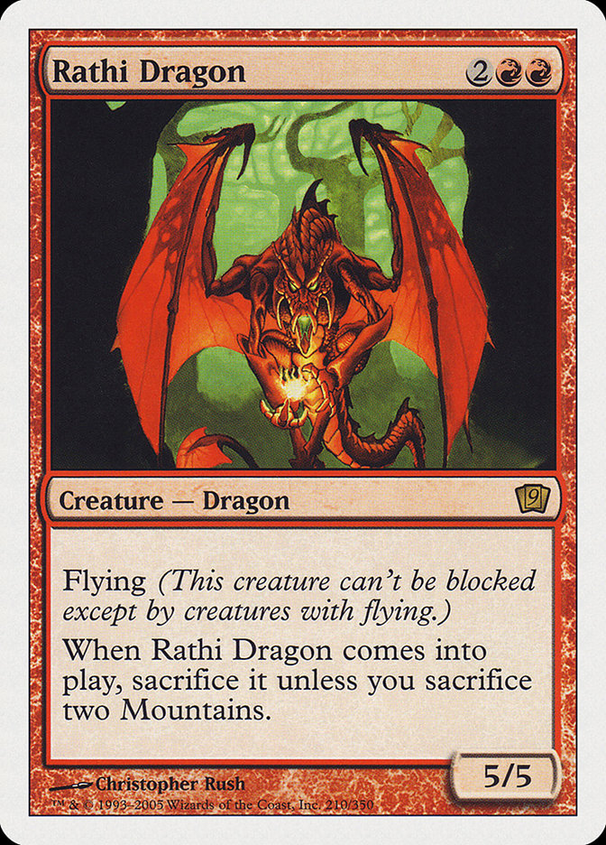 Rathi Dragon (9th Edition) [Oversize Cards] | Sanctuary Gaming