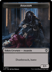 Assassin // Food Double-Sided Token [Outlaws of Thunder Junction Commander Tokens] | Sanctuary Gaming