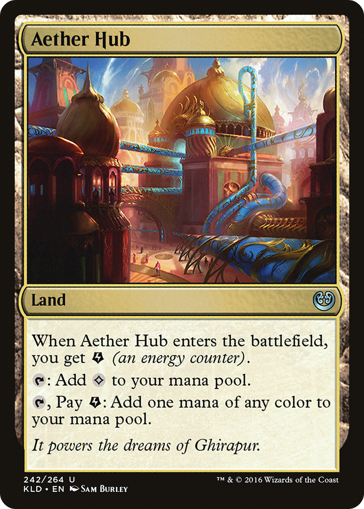 Aether Hub (Ripple Foil) [Modern Horizons 3 Commander] | Sanctuary Gaming