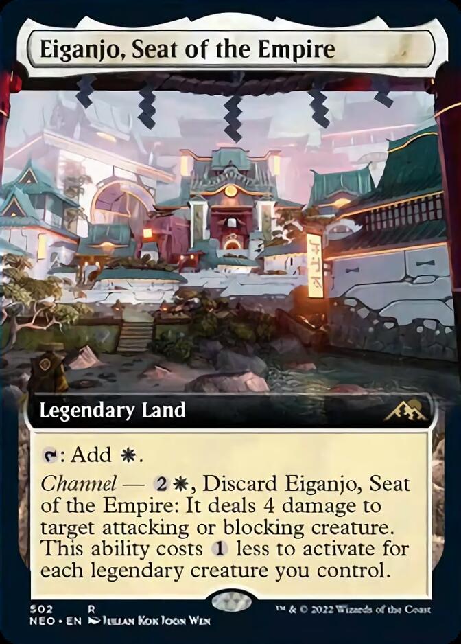 Eiganjo, Seat of the Empire (Extended Art) [Kamigawa: Neon Dynasty] | Sanctuary Gaming