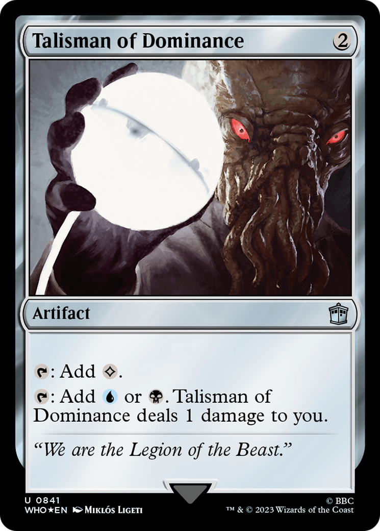 Talisman of Dominance (Surge Foil) [Doctor Who] | Sanctuary Gaming