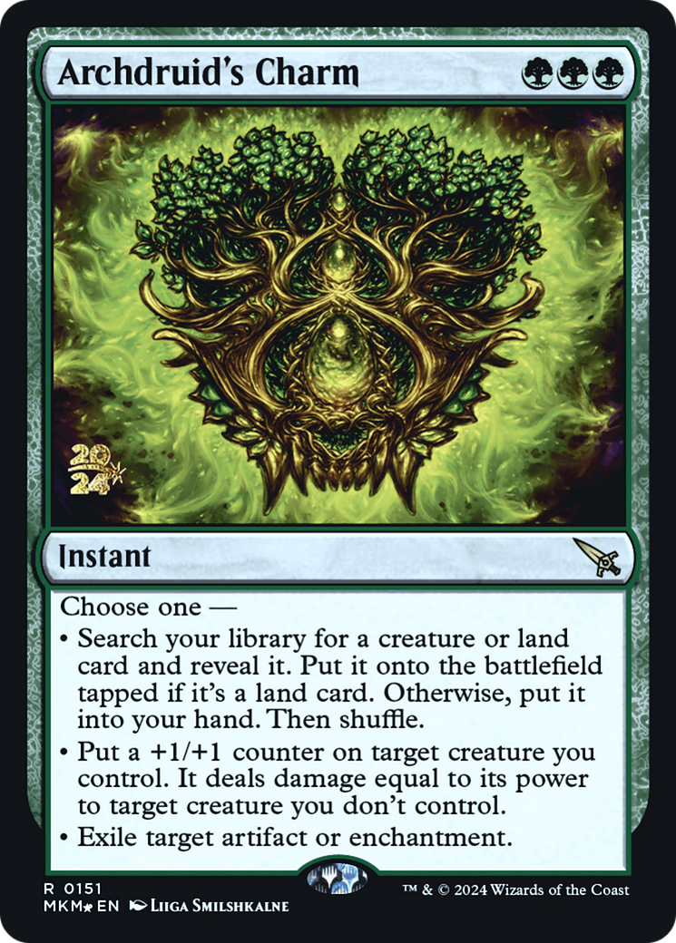 Archdruid's Charm [Murders at Karlov Manor Prerelease Promos] | Sanctuary Gaming