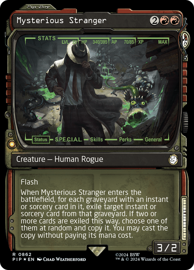 Mysterious Stranger (Showcase) (Surge Foil) [Fallout] | Sanctuary Gaming