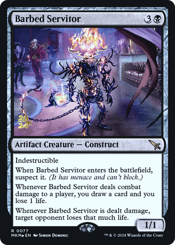 Barbed Servitor [Murders at Karlov Manor Prerelease Promos] | Sanctuary Gaming