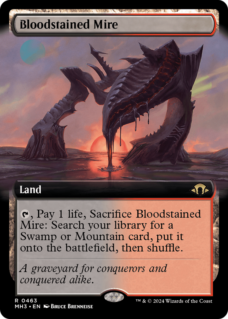 Bloodstained Mire (Extended Art) [Modern Horizons 3] | Sanctuary Gaming