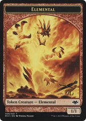 Elemental (008) // Serra the Benevolent Emblem (020) Double-Sided Token [Modern Horizons Tokens] | Sanctuary Gaming