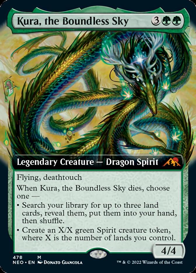 Kura, the Boundless Sky (Extended Art) [Kamigawa: Neon Dynasty] | Sanctuary Gaming