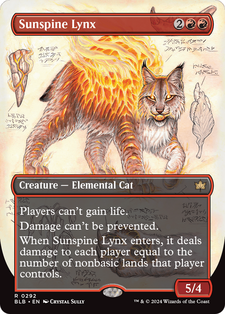 Sunspine Lynx (Borderless) [Bloomburrow] | Sanctuary Gaming