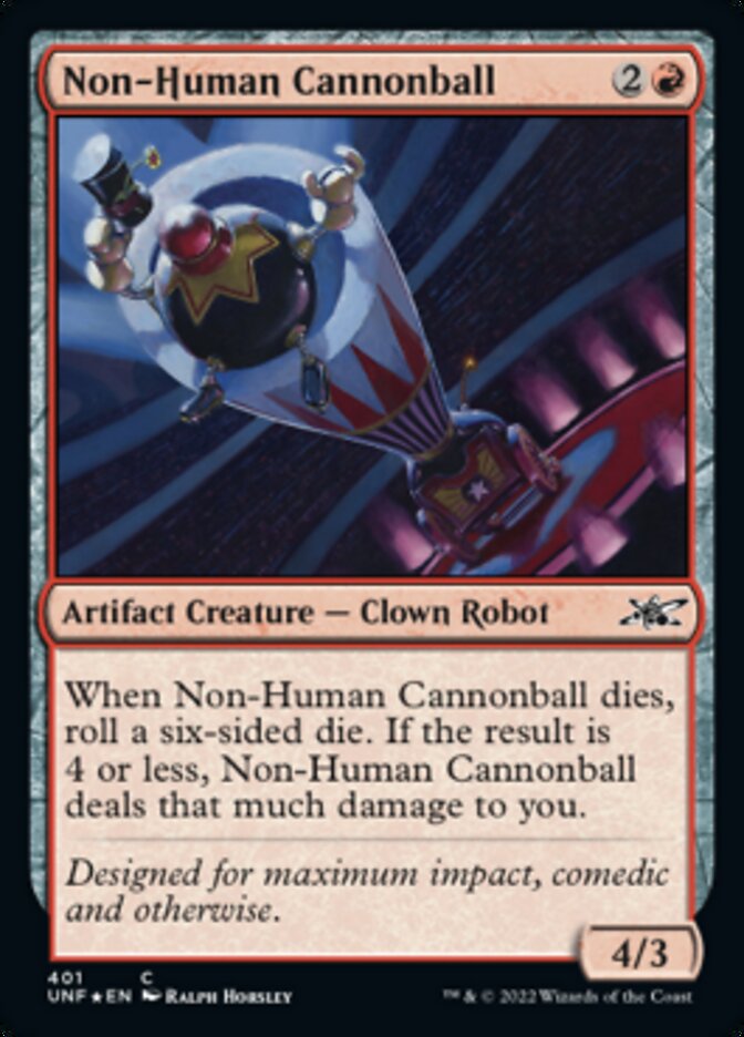 Non-Human Cannonball (Galaxy Foil) [Unfinity] | Sanctuary Gaming