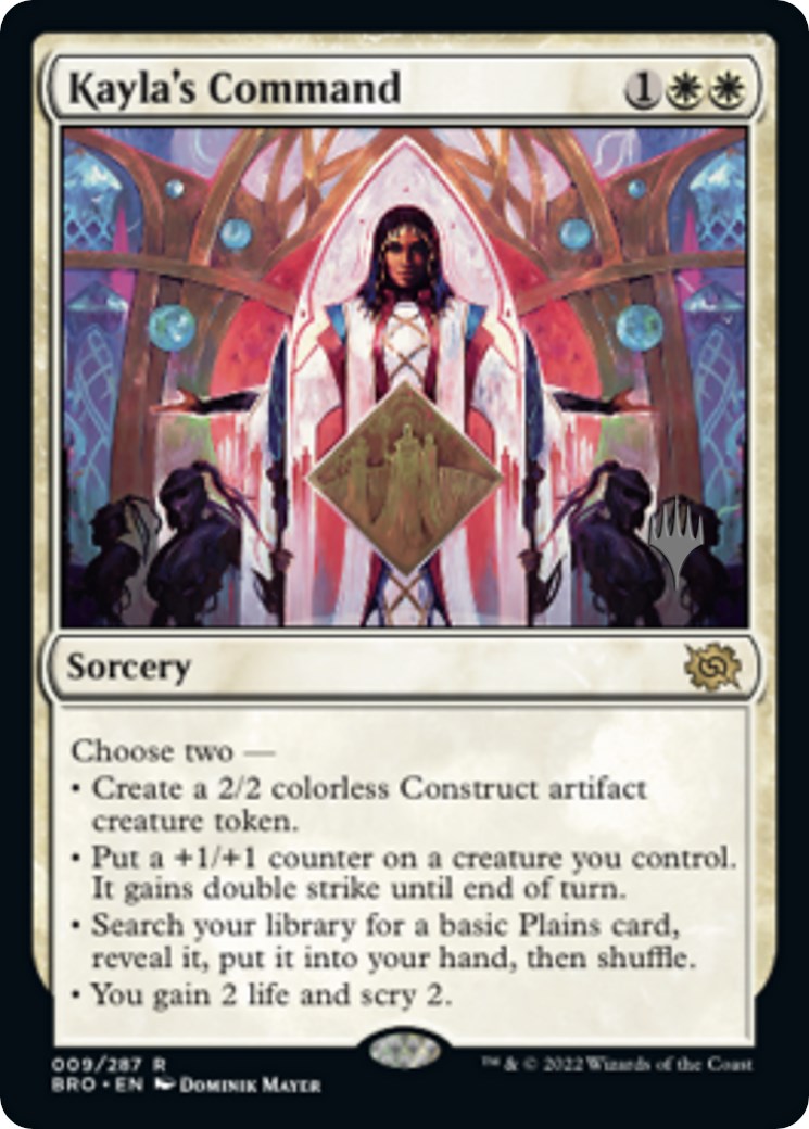 Kayla's Command (Promo Pack) [The Brothers' War Promos] | Sanctuary Gaming