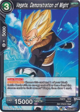 Vegeta, Demonstration of Might (BT10-129) [Rise of the Unison Warrior 2nd Edition] | Sanctuary Gaming