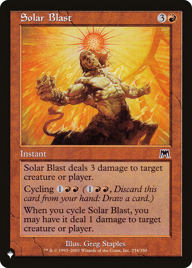 Solar Blast [The List Reprints] | Sanctuary Gaming