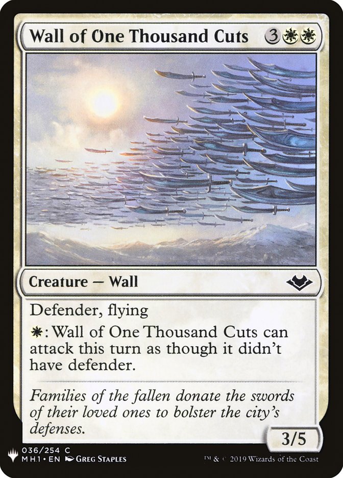 Wall of One Thousand Cuts [Mystery Booster] | Sanctuary Gaming
