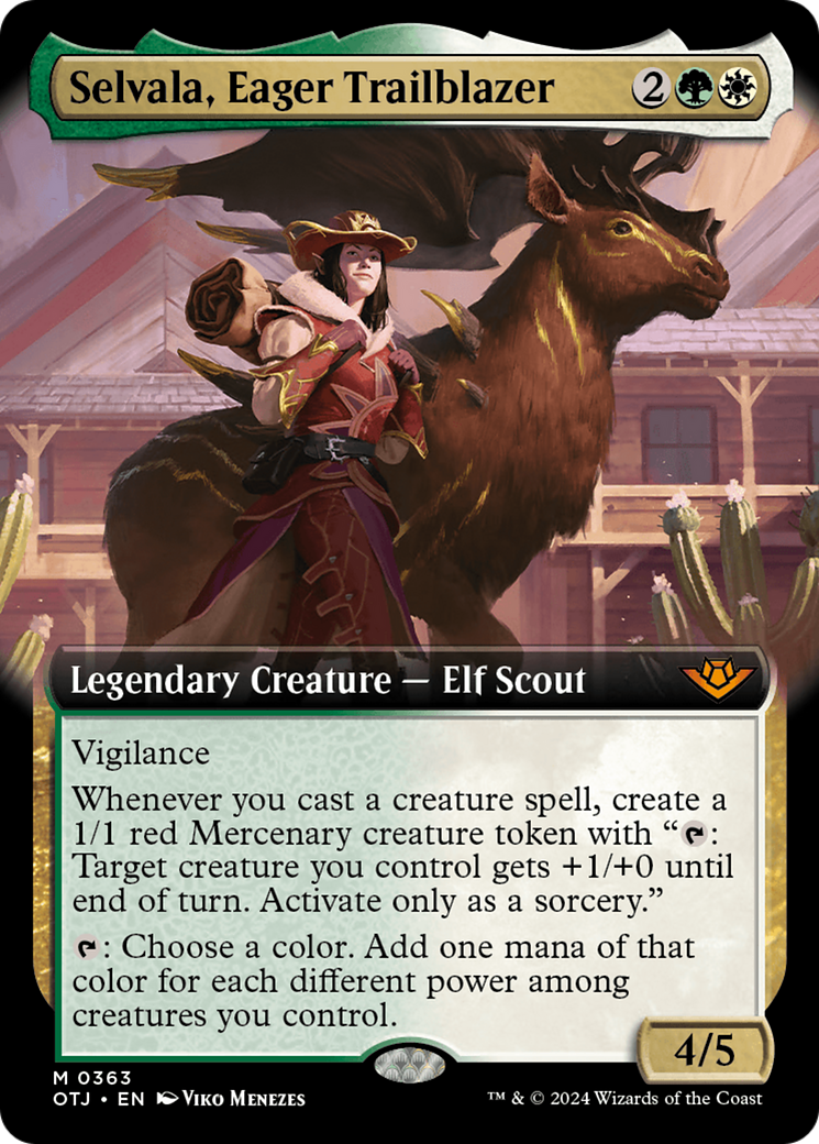 Selvala, Eager Trailblazer (Extended Art) [Outlaws of Thunder Junction] | Sanctuary Gaming