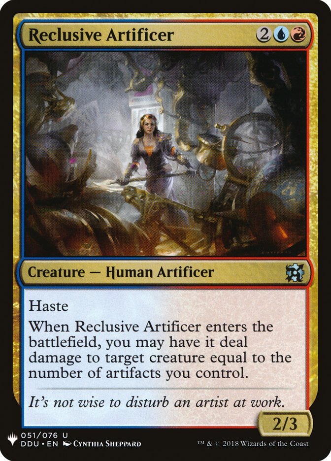 Reclusive Artificer [Mystery Booster] | Sanctuary Gaming