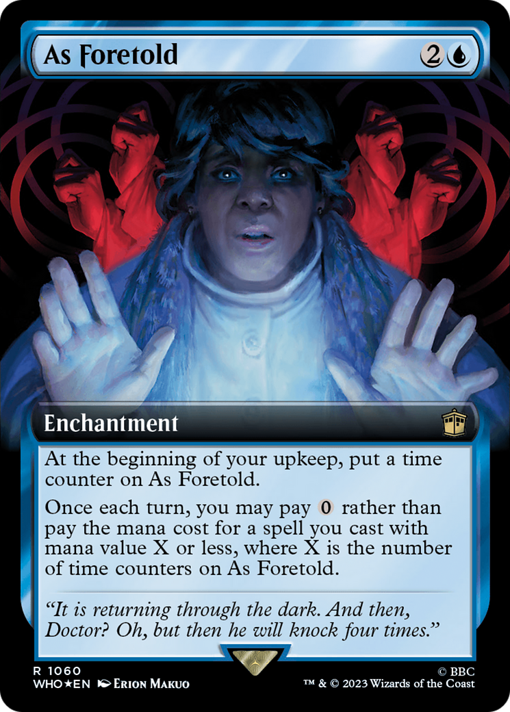 As Foretold (Extended Art) (Surge Foil) [Doctor Who] | Sanctuary Gaming