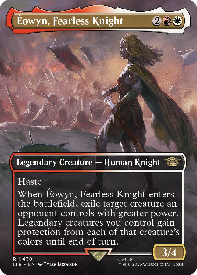 Eowyn, Fearless Knight (Borderless Alternate Art) [The Lord of the Rings: Tales of Middle-Earth] | Sanctuary Gaming