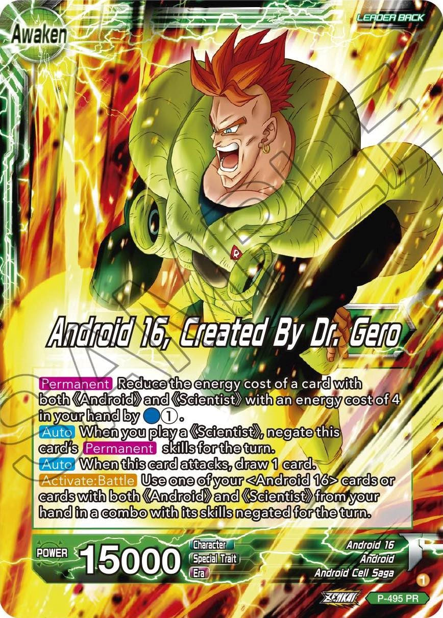 Android 16 // Android 16, Created By Dr. Gero (P-495) [Promotion Cards] | Sanctuary Gaming