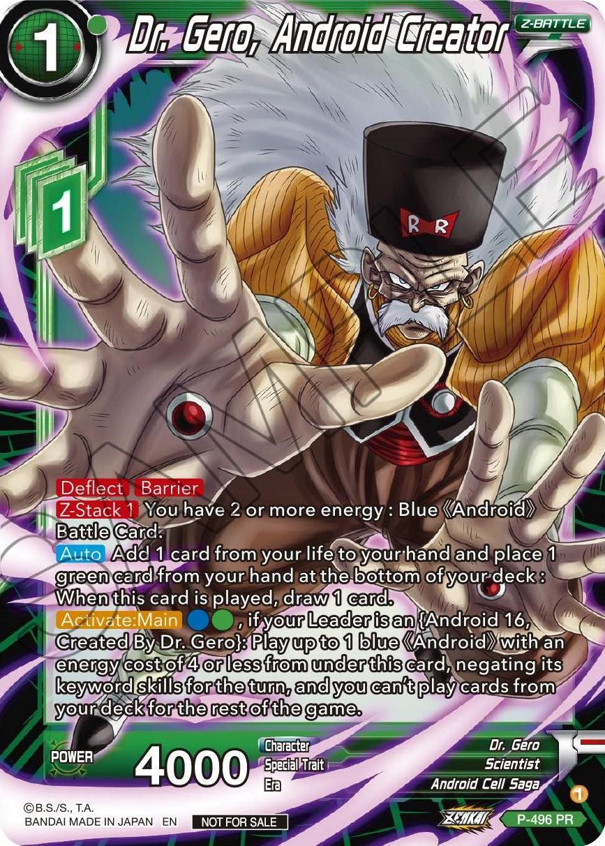 Dr. Gero, Android Creator (P-496) [Promotion Cards] | Sanctuary Gaming
