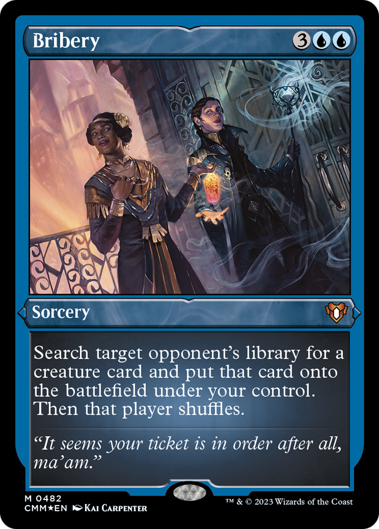 Bribery (Foil Etched) [Commander Masters] | Sanctuary Gaming