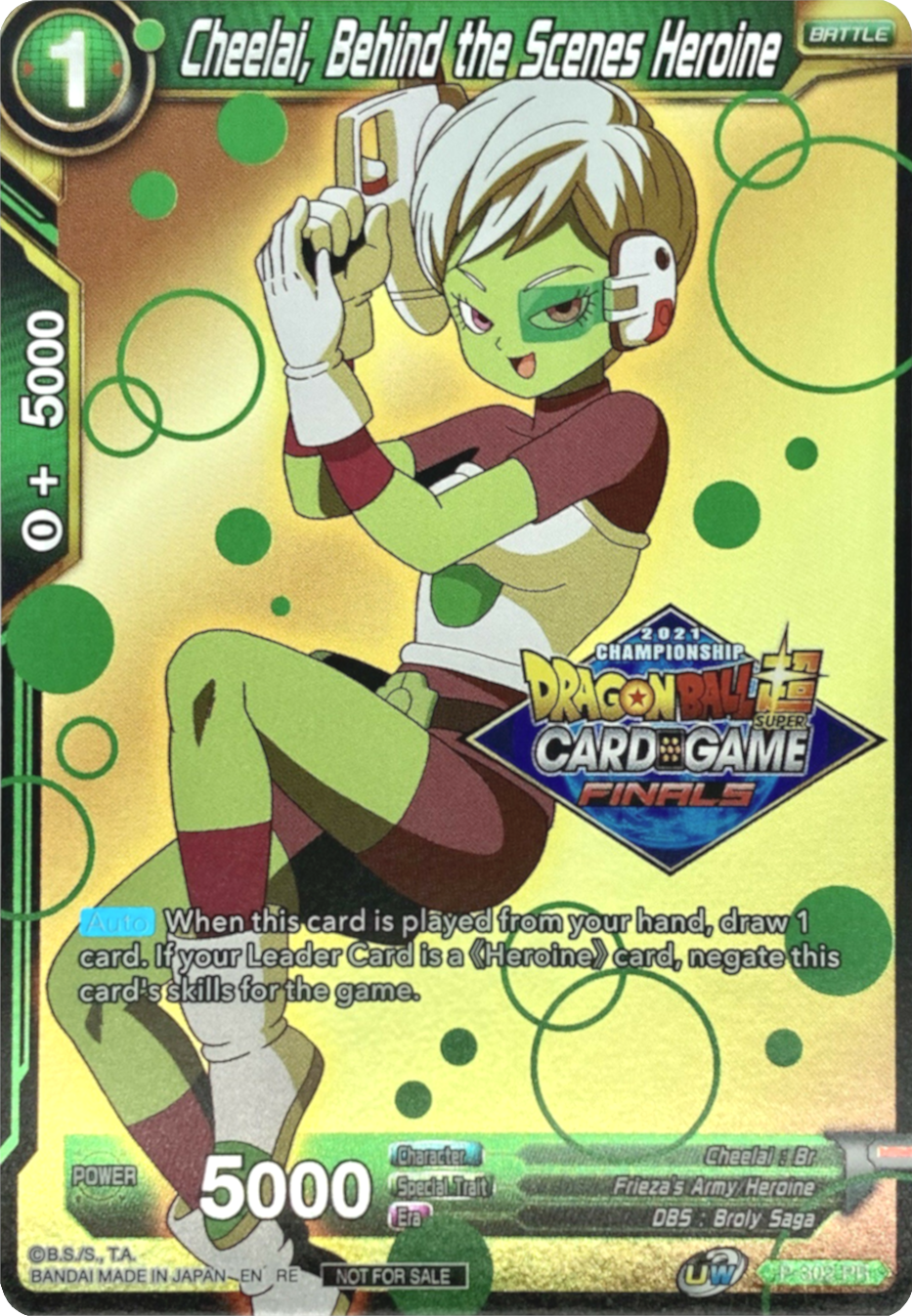 Cheelai, Behind the Scenes Heroine (2021 Tournament Pack Vault Set) (P-302) [Tournament Promotion Cards] | Sanctuary Gaming