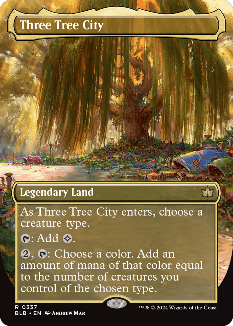 Three Tree City (Borderless) (0337) [Bloomburrow] | Sanctuary Gaming