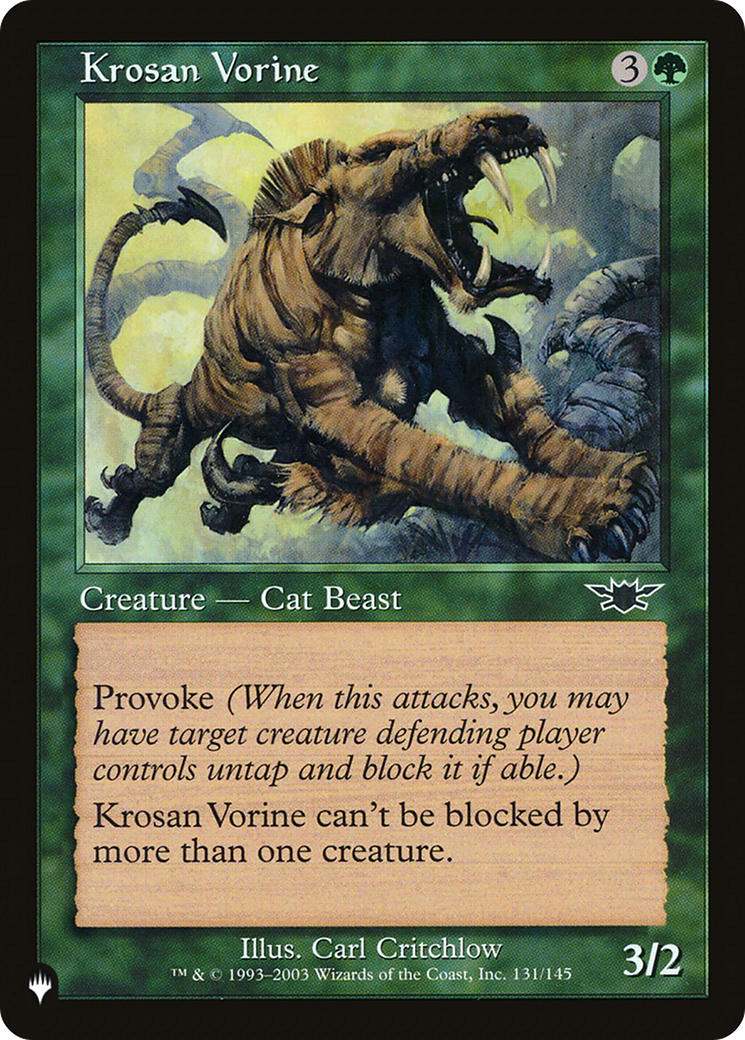 Krosan Vorine [The List Reprints] | Sanctuary Gaming