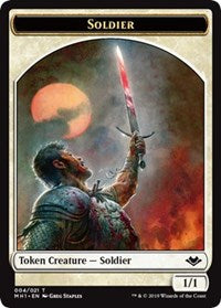 Soldier (004) // Wrenn and Six Emblem (021) Double-Sided Token [Modern Horizons Tokens] | Sanctuary Gaming