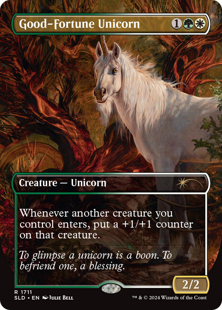 Good-Fortune Unicorn (Rainbow Foil) [Secret Lair Drop Series] | Sanctuary Gaming