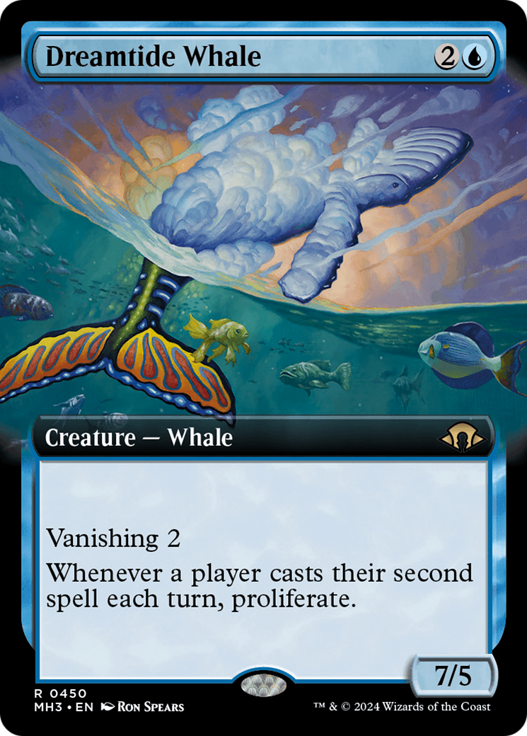 Dreamtide Whale (Extended Art) [Modern Horizons 3] | Sanctuary Gaming